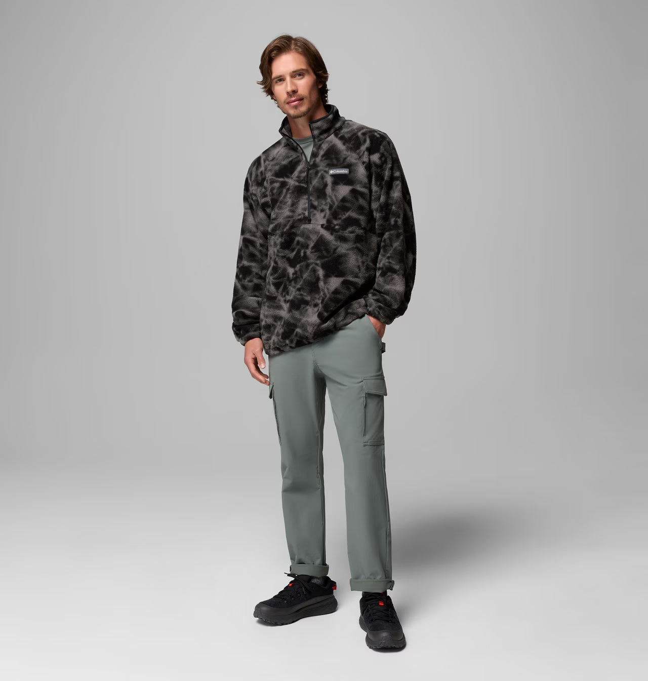 Columbia Timber Crest MTR Printed Half Zip Sherpa Fleece – Men's