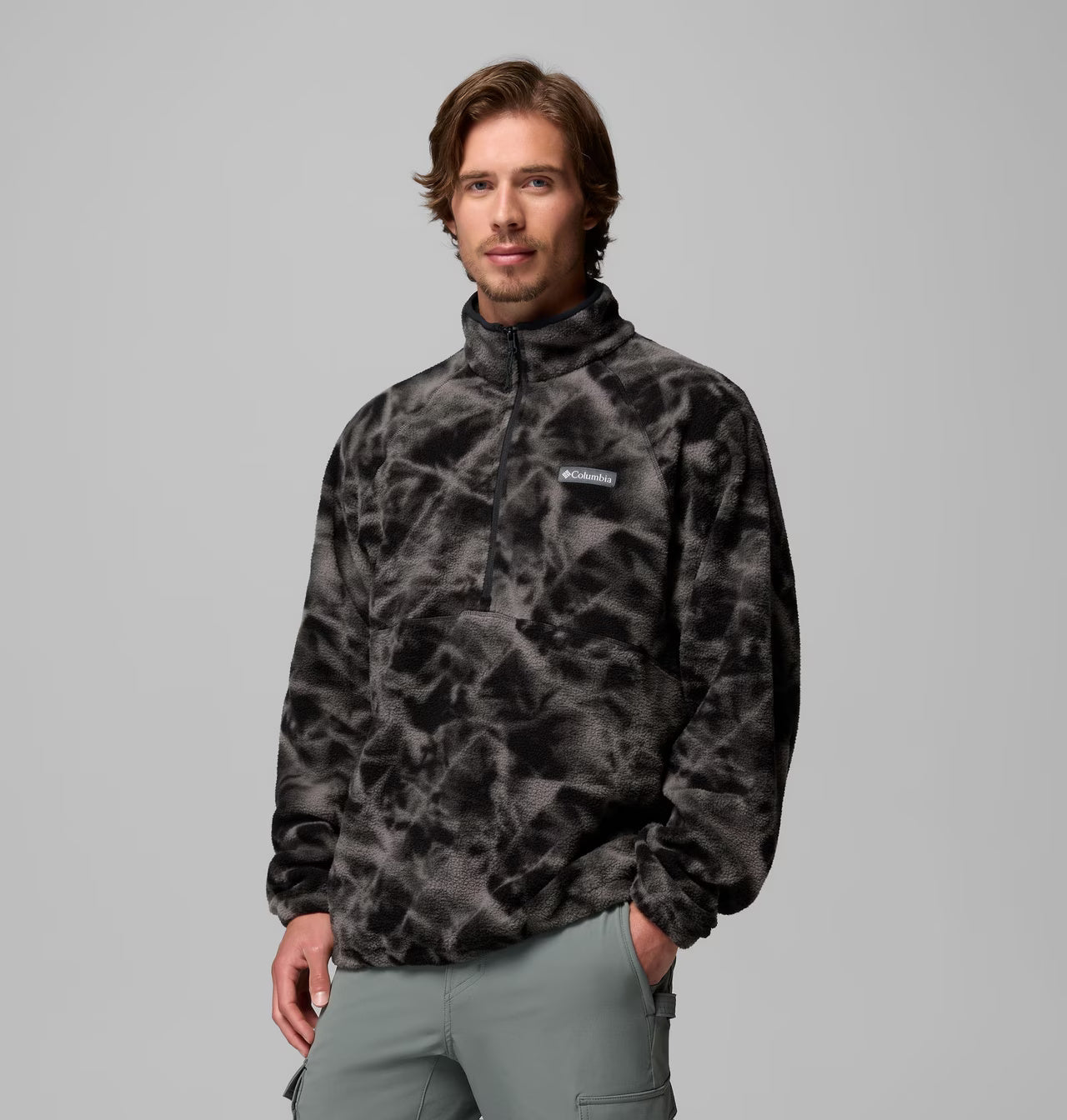 Columbia Timber Crest MTR Printed Half Zip Sherpa Fleece – Men's
