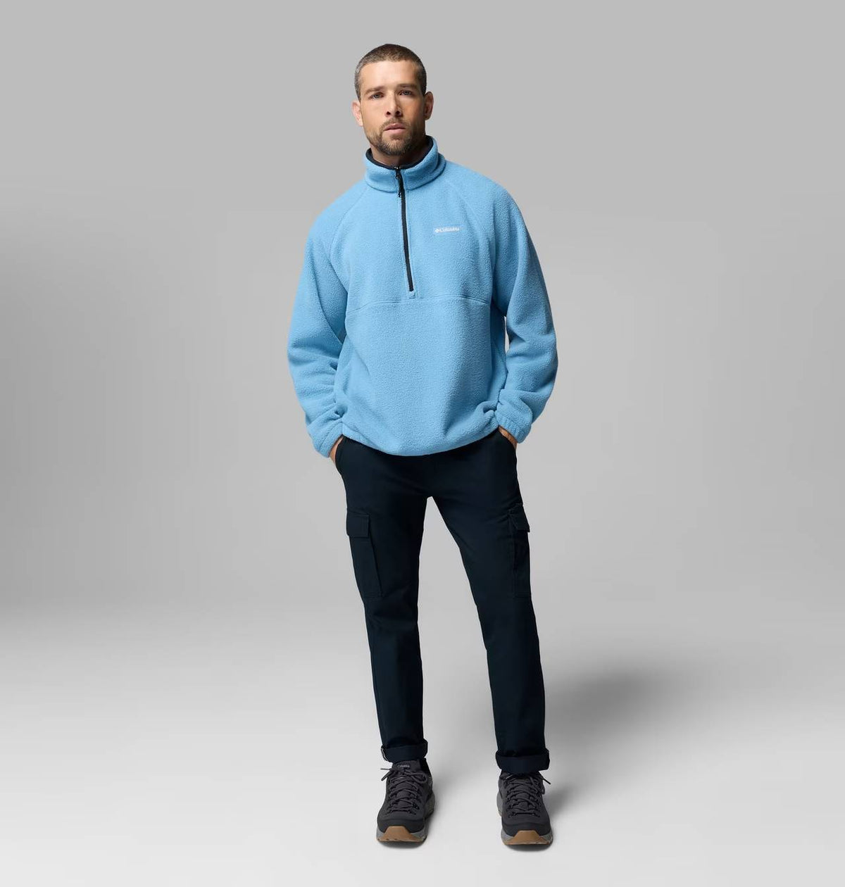 Columbia Timber Crest MTR Half-Zip Fleece – Rainy Day Blue