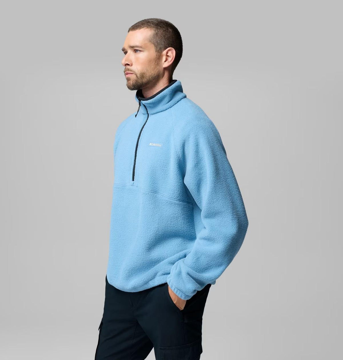 Columbia Timber Crest MTR Half-Zip Fleece – Rainy Day Blue