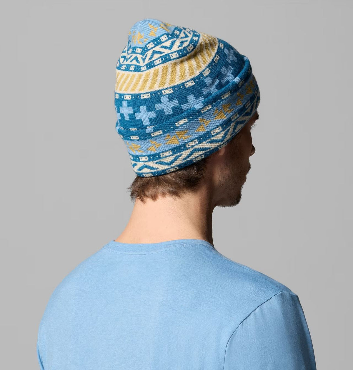 Columbia Jacquard Beanie – Phoenix Blue / Wizard Island