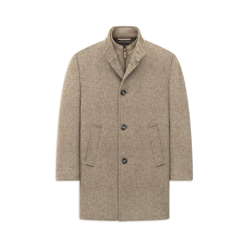 Bugatti Wool-Blend Overcoat - Beige