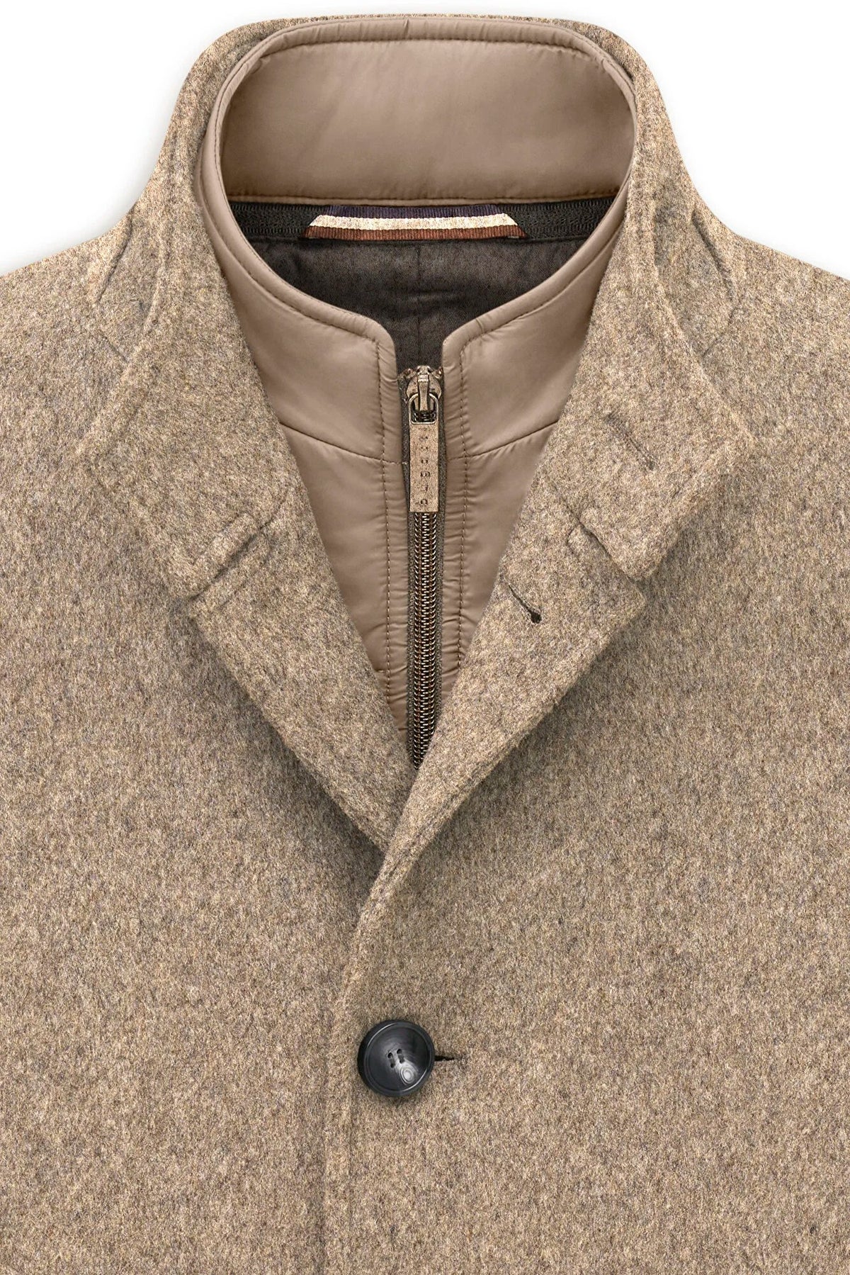 Bugatti Wool-Blend Overcoat - Beige