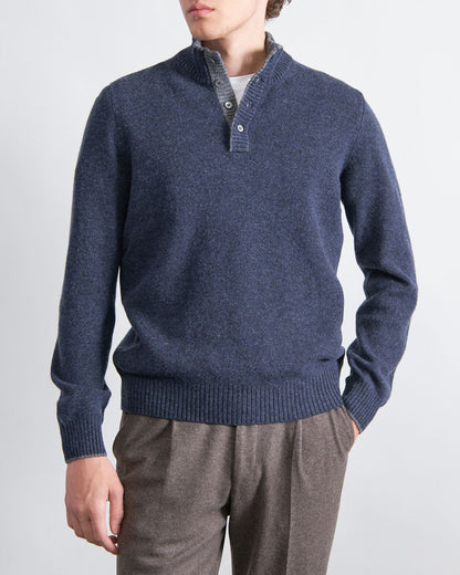 Gran Sasso Wool 1/2 Zip Sweater