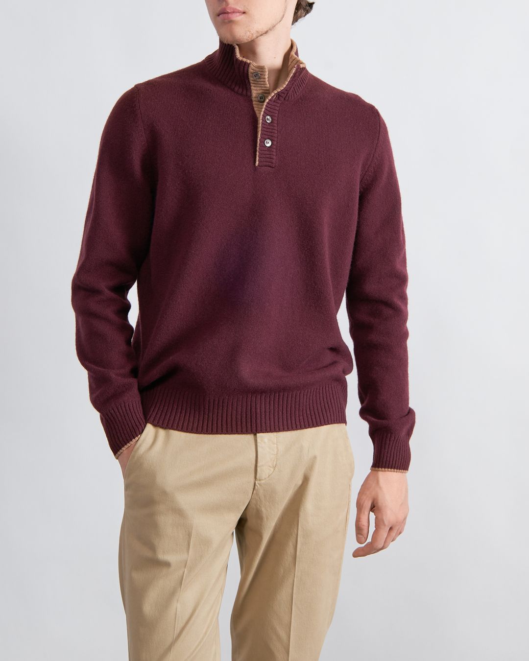 Gran Sasso Wool 1/2 Zip Sweater