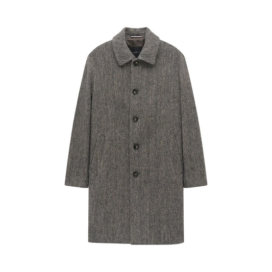 Bugatti Men's Wool Overcoat – Brown
