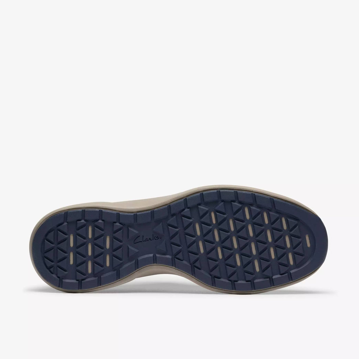 Clarks Mullan Moc Leather Shoe - Navy