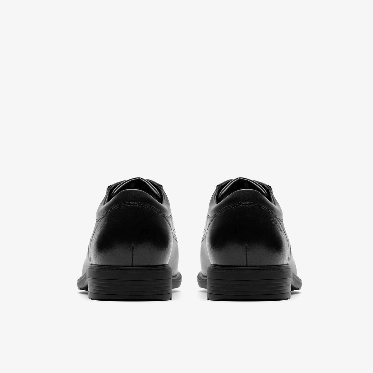 Clarks Steadwell Cap Leather Shoe - Black