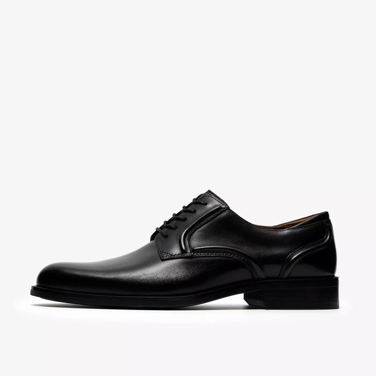 Clarks Craft Remi Lace Leather Shoe - Black