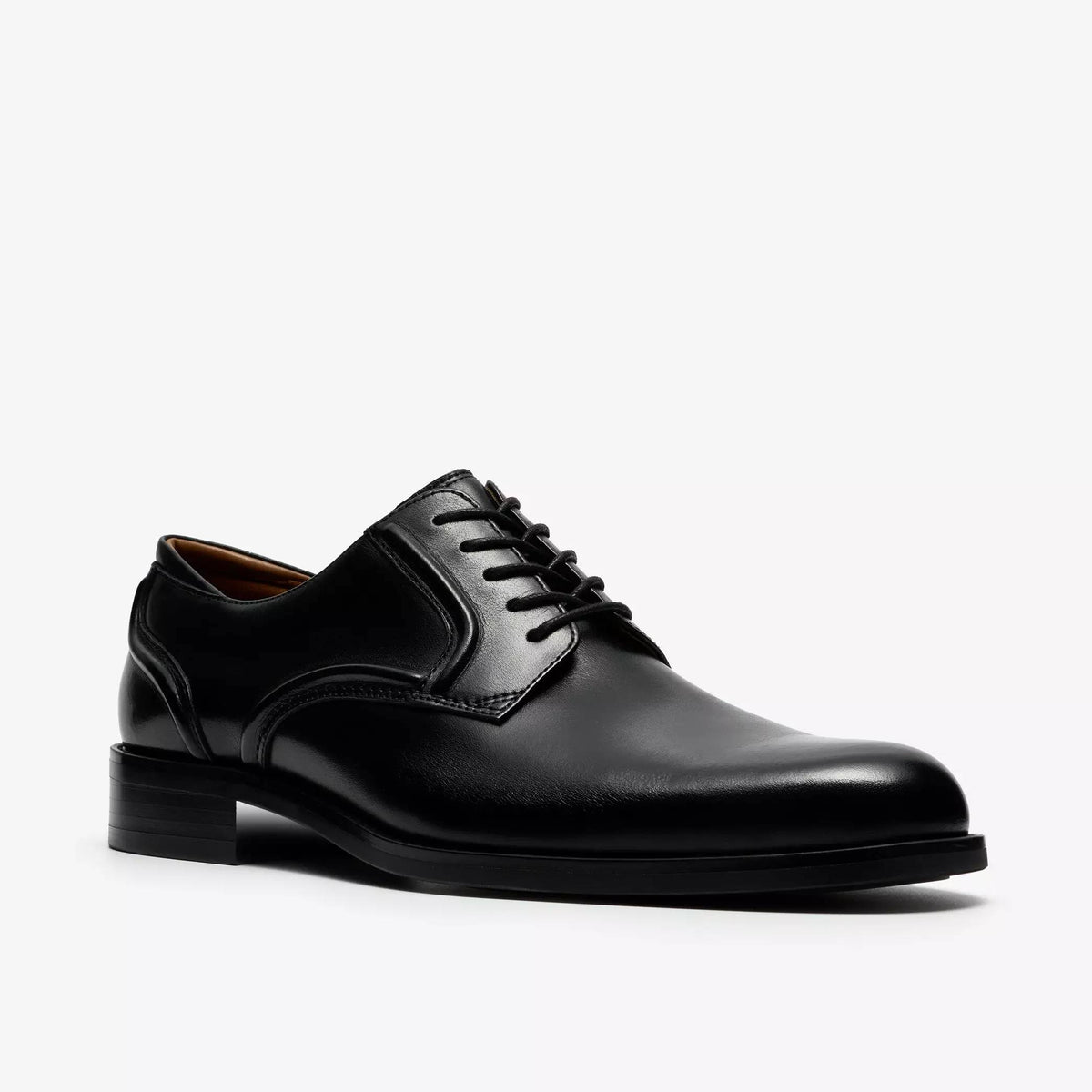 Clarks Craft Remi Lace Leather Shoe - Black