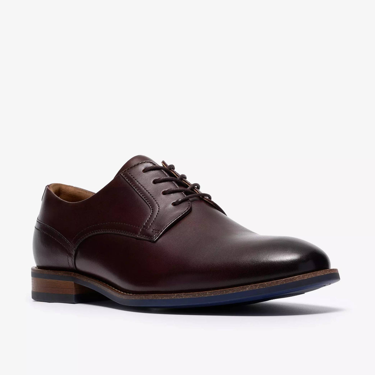Clarks Bowburn Lace Leather Shoe - Brown