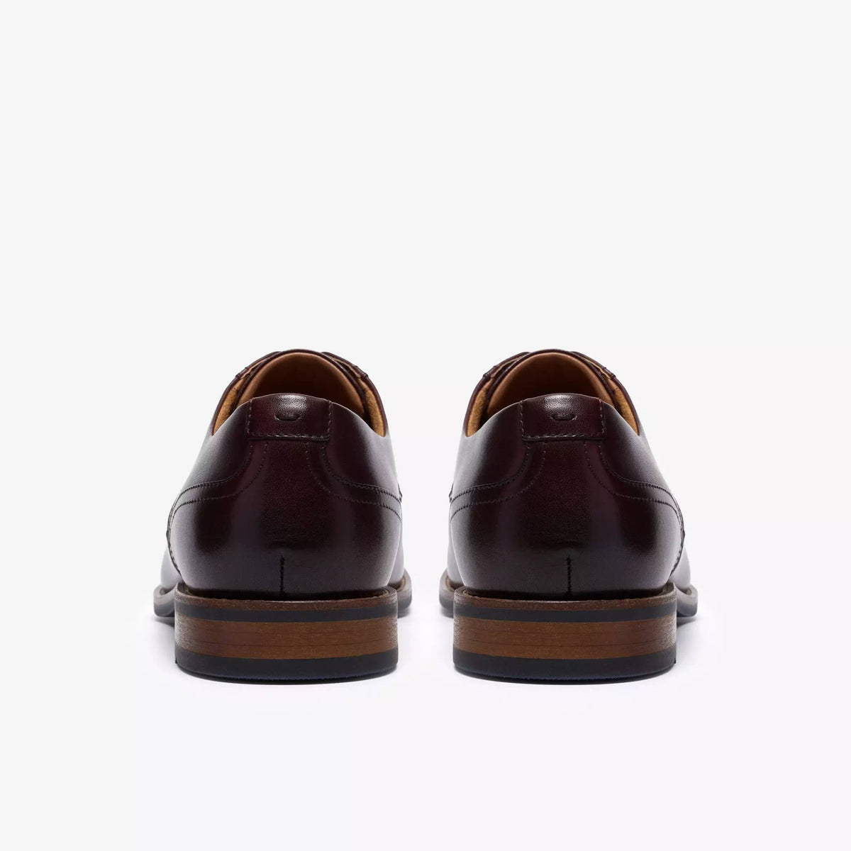 Clarks Bowburn Lace Leather Shoe - Brown