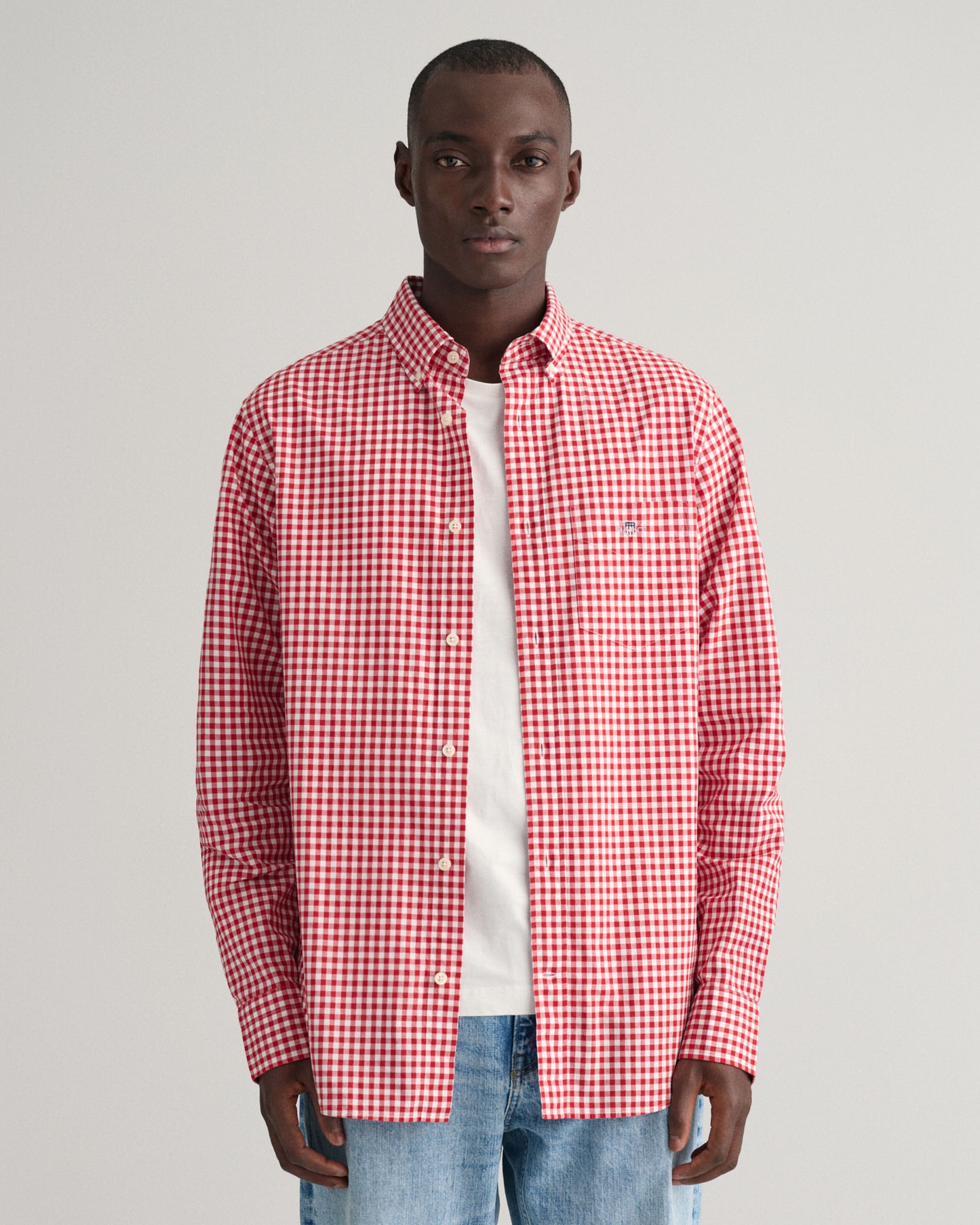 Gant Regular Fit Gingham Poplin Shirt