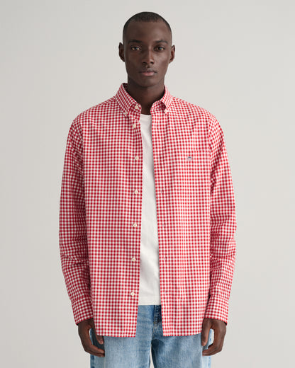 Gant Regular Fit Gingham Poplin Shirt