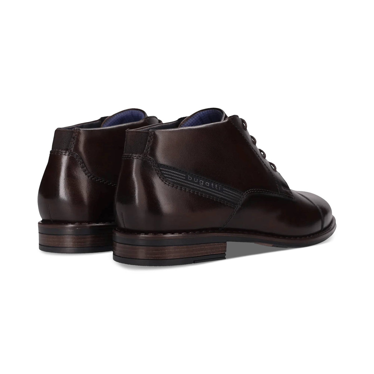 Bugatti Leather Lace Boot - Dark Brown