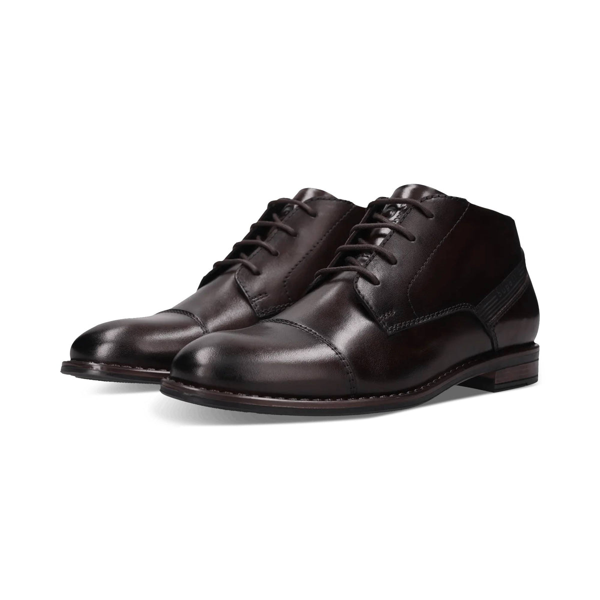 Bugatti Leather Lace Boot - Dark Brown