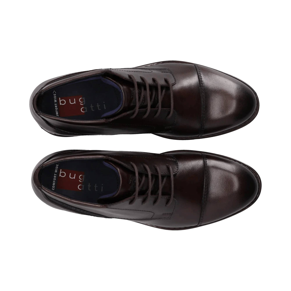 Bugatti Leather Lace Boot - Dark Brown