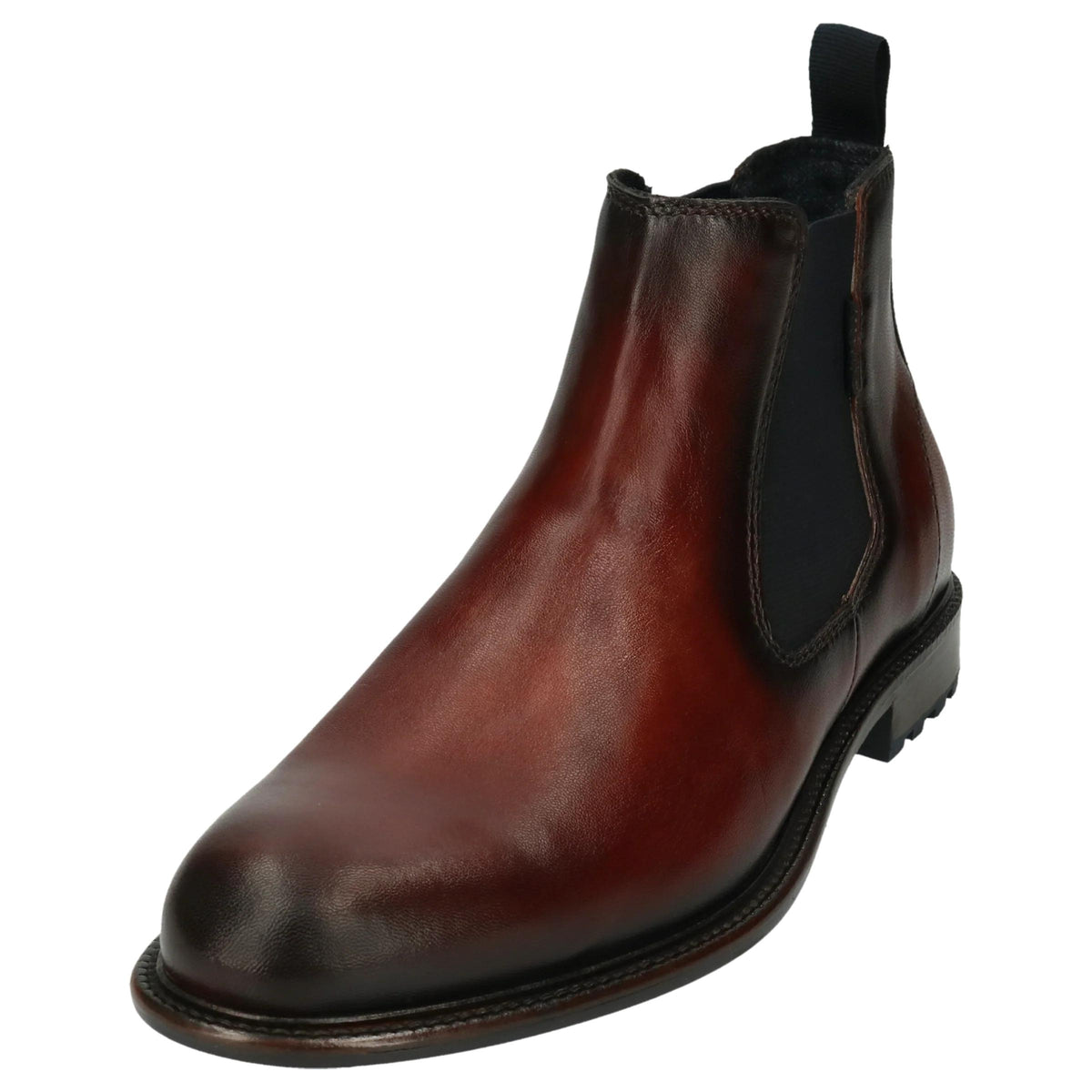 Bugatti Bonifacio Leather Chelsea Boot - Mid Brown