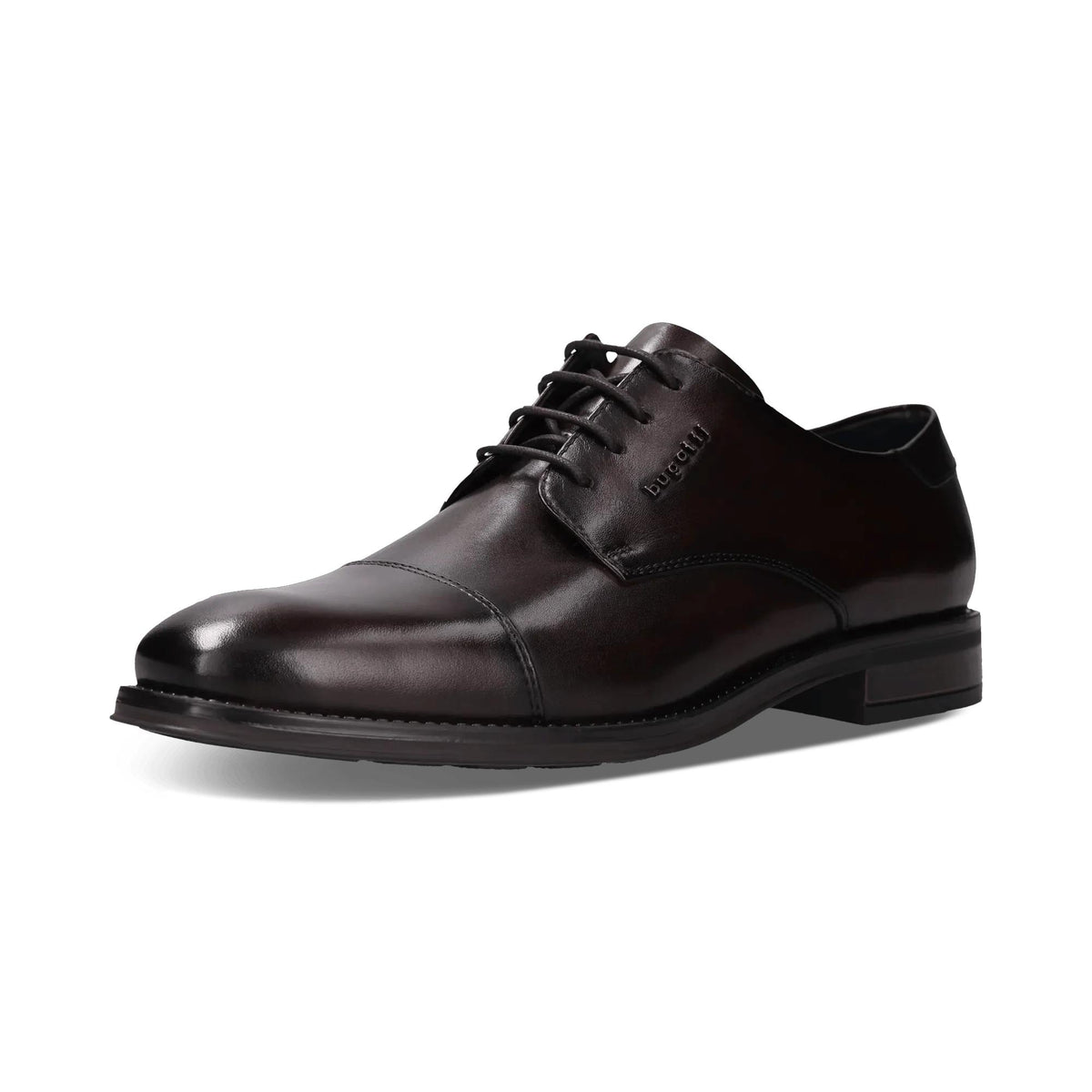 Bugatti Witt Leather Derby Shoe - Dark Brown