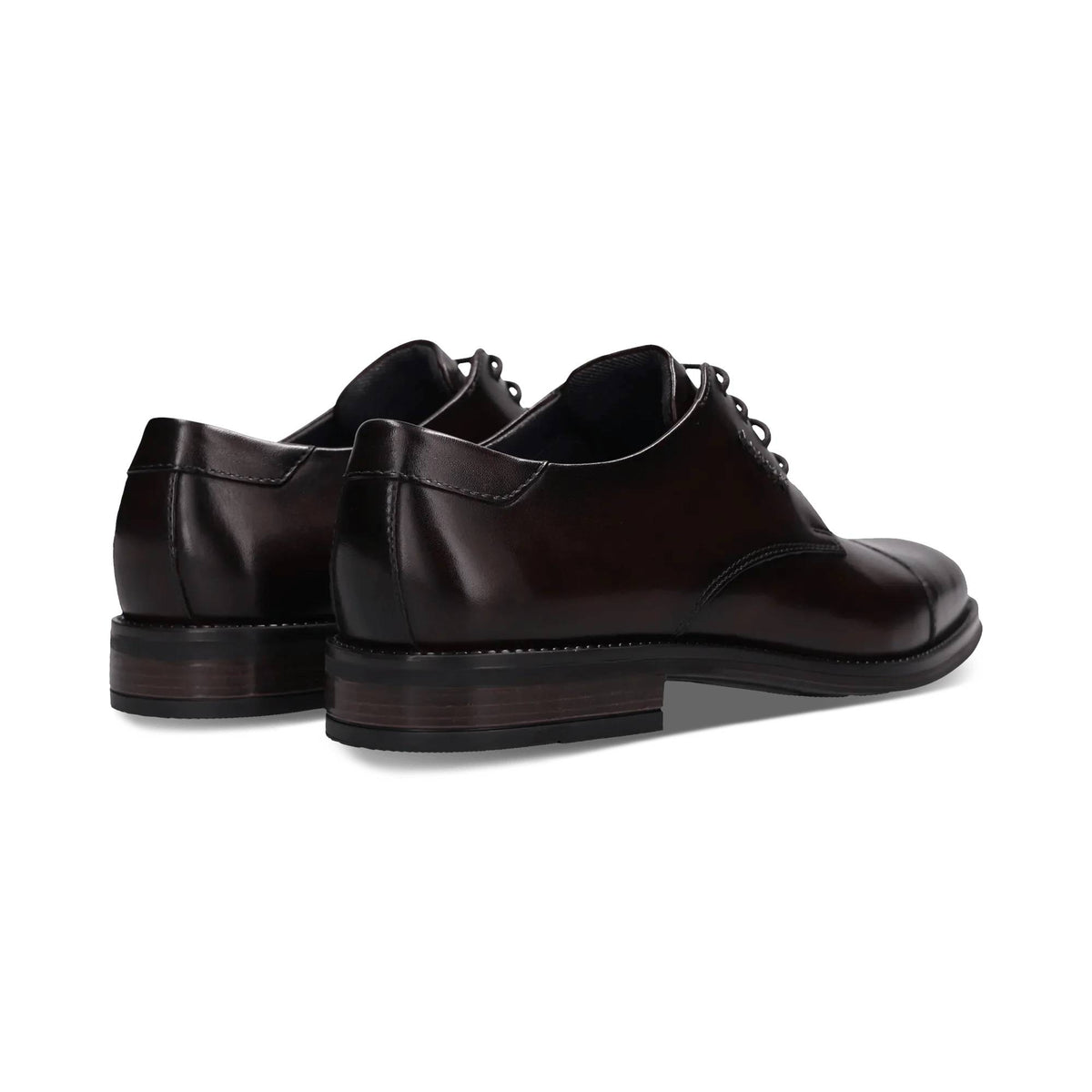 Bugatti Witt Leather Derby Shoe - Dark Brown