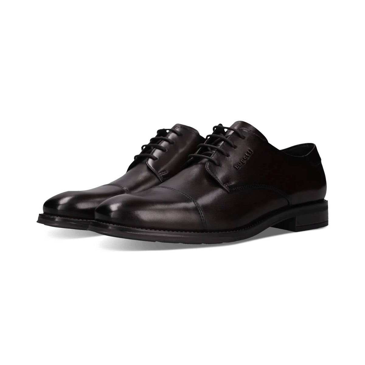 Bugatti Witt Leather Derby Shoe - Dark Brown