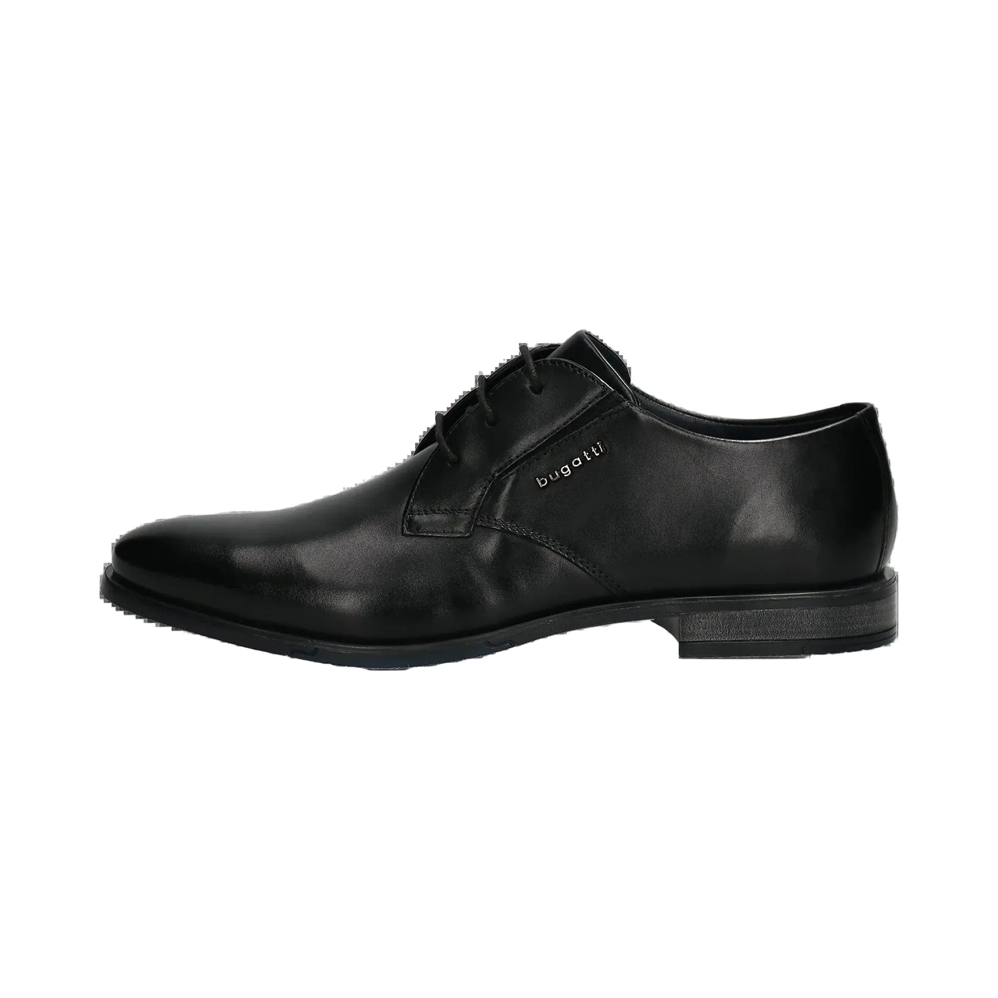 Bugatti Lace Up Leather Derby Shoe in Black with Comfort Width