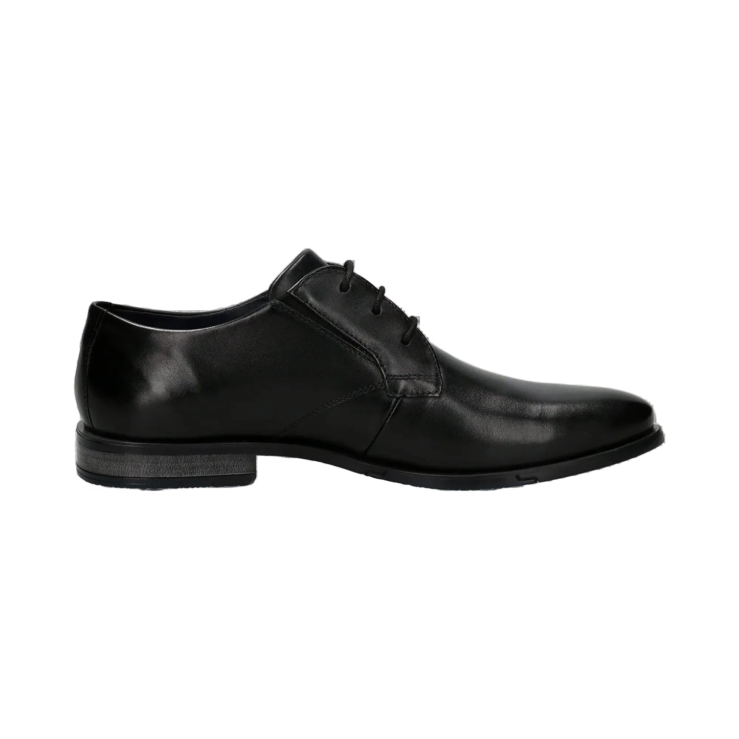 Bugatti Lace Up Leather Derby Shoe in Black with Comfort Width
