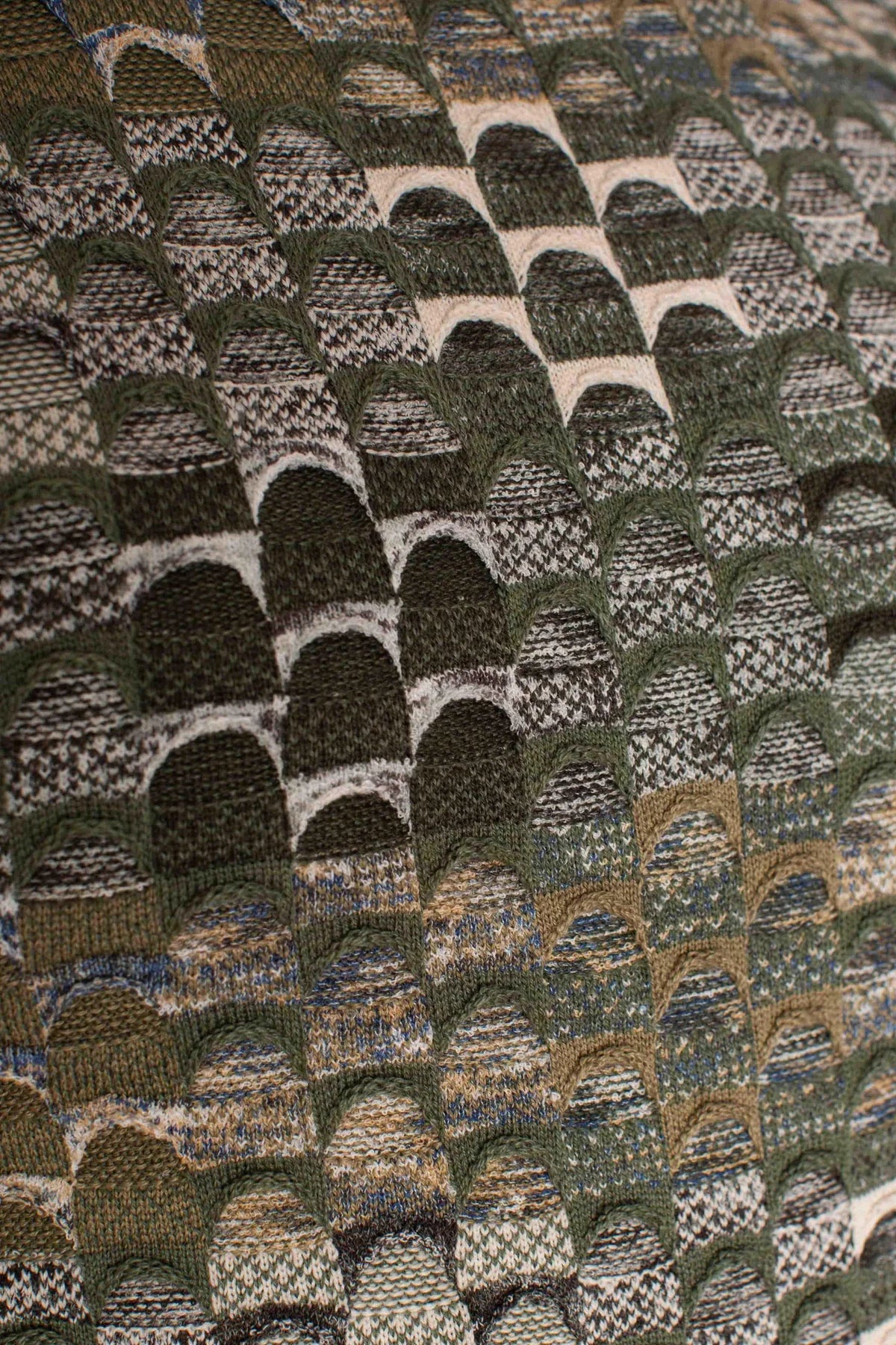 Multicolored Geometric Patterned Sweater