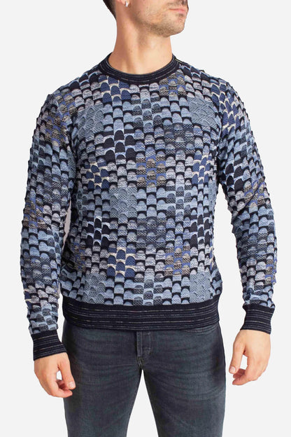 Multicoloured Geometric Pattern Sweater