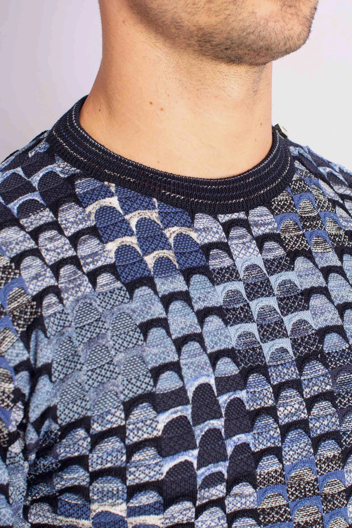 Multicoloured Geometric Pattern Sweater