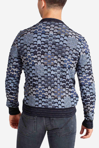 Multicoloured Geometric Pattern Sweater