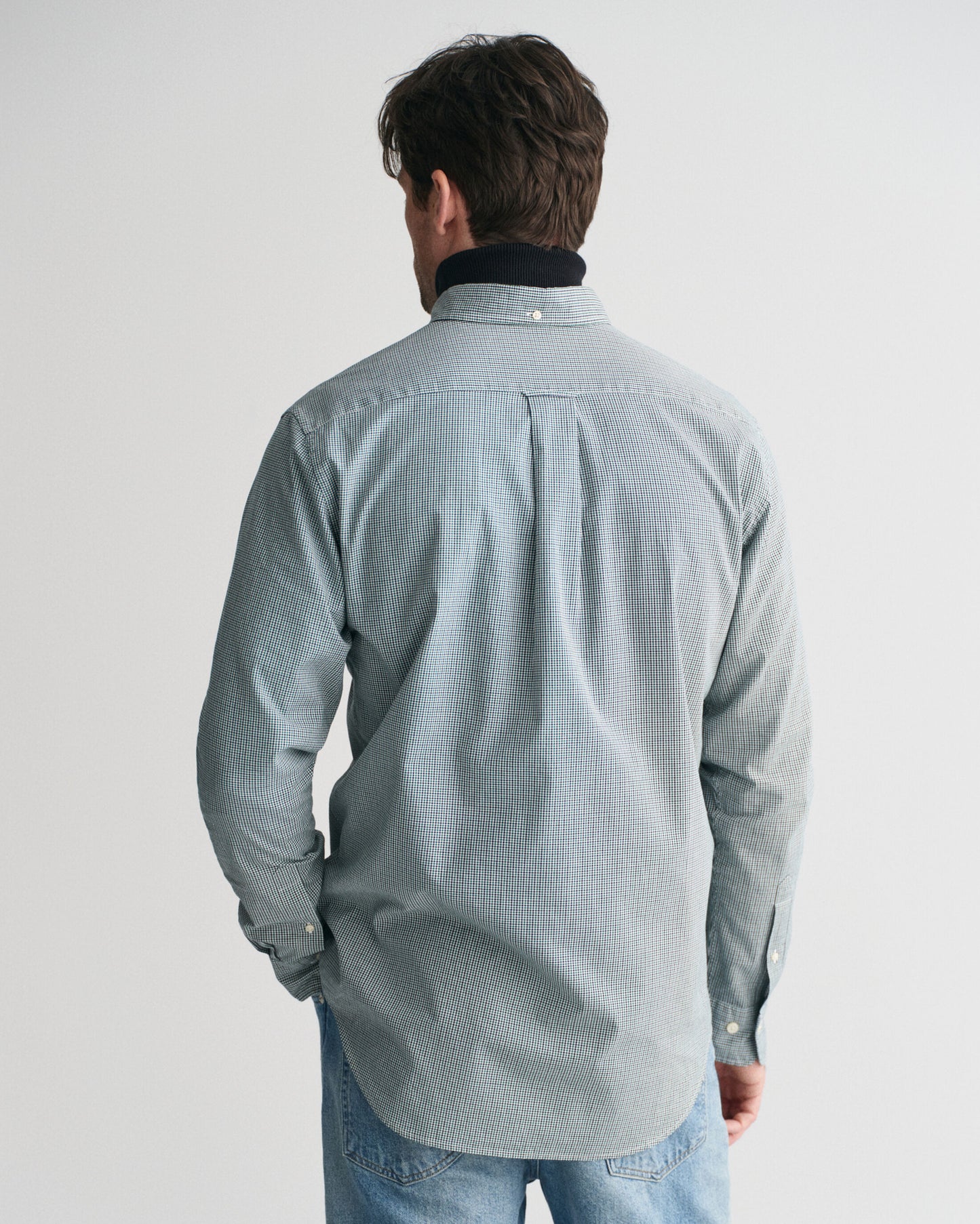 Gant Regular Fit Micro Gingham Poplin Shirt