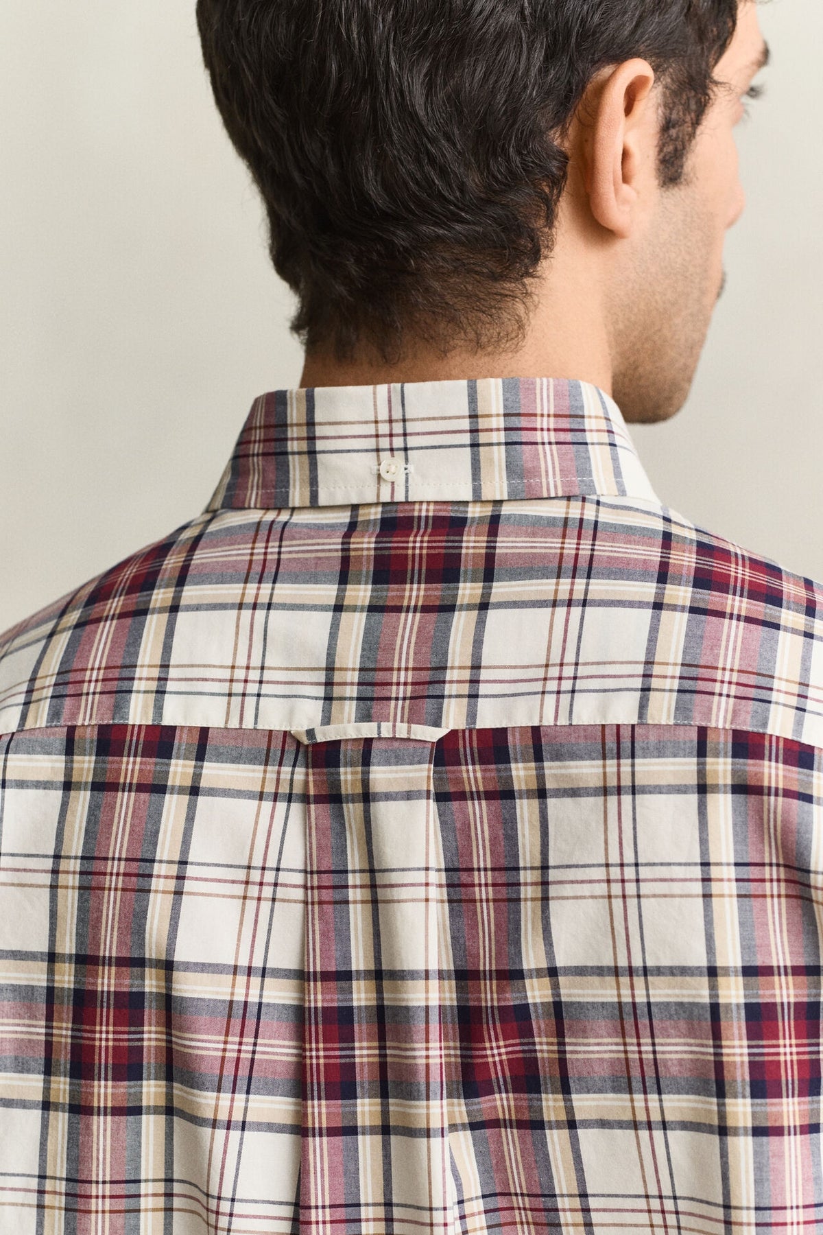 GANT Regular Fit Poplin Check Shirt – Deep Grape Wine
