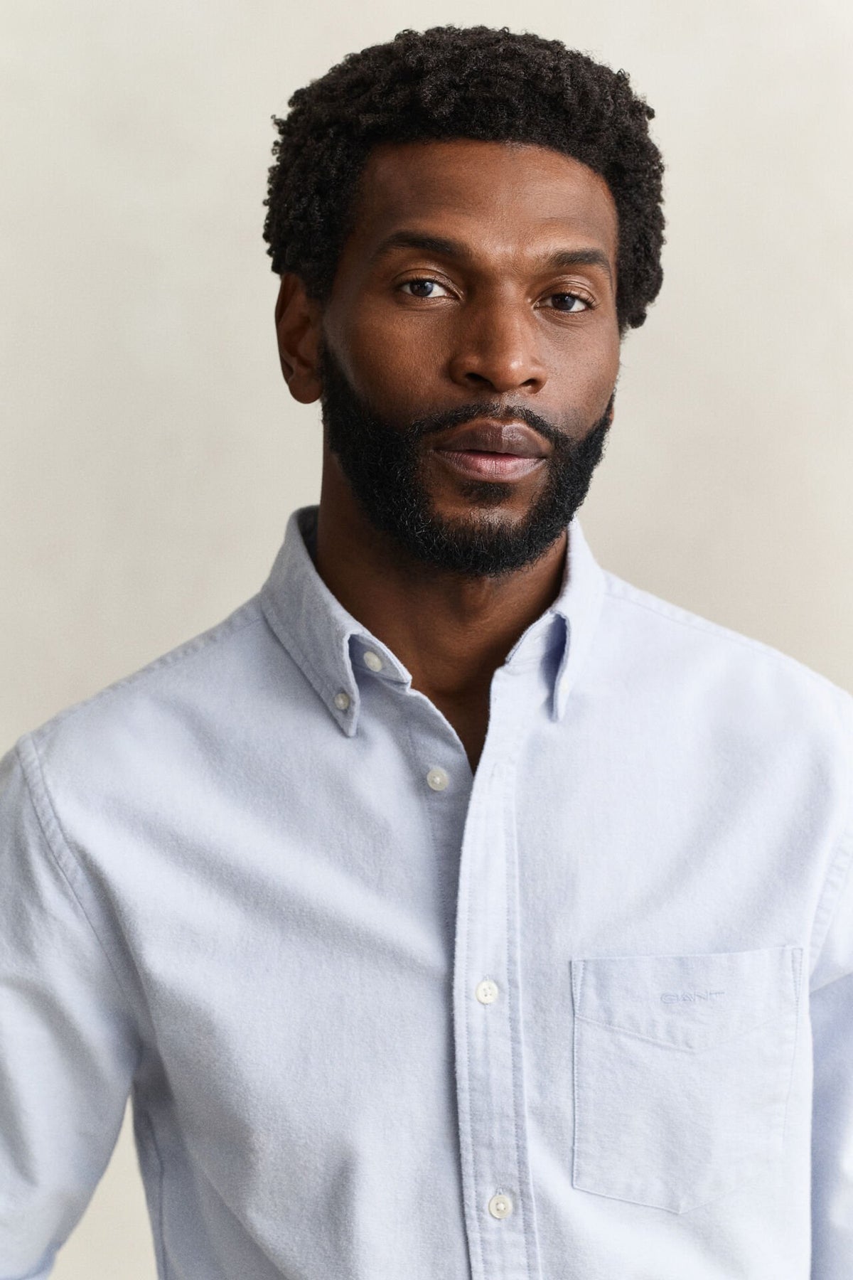 GANT Regular Fit Brushed Oxford Shirt – Clear Sky Blue