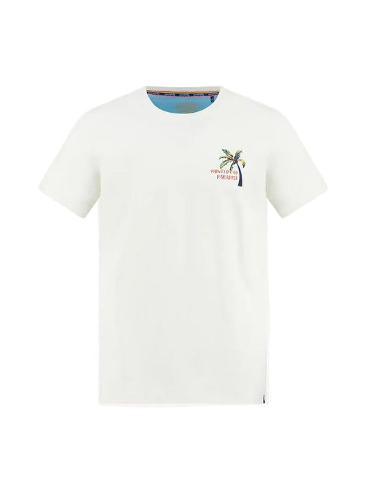 Fish Named Fred Palm Painting Printed T-Shirt