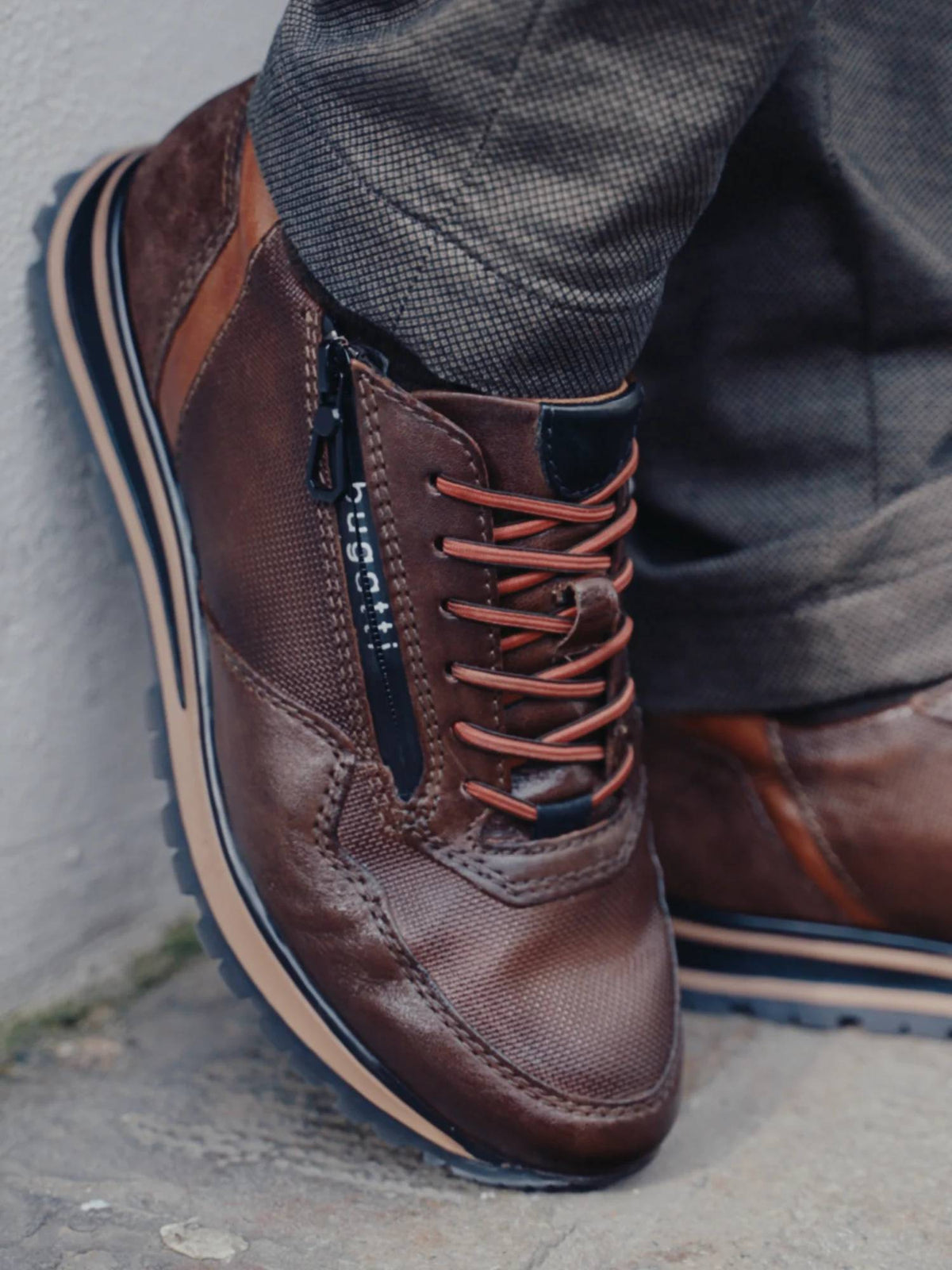 Bugatti Philip Leather Sneaker - Brown