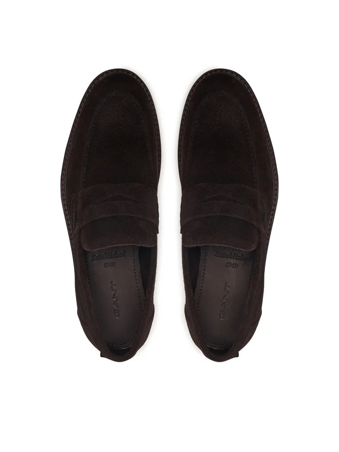 Gant Lenkoxx Suede Loafers - Espresso
