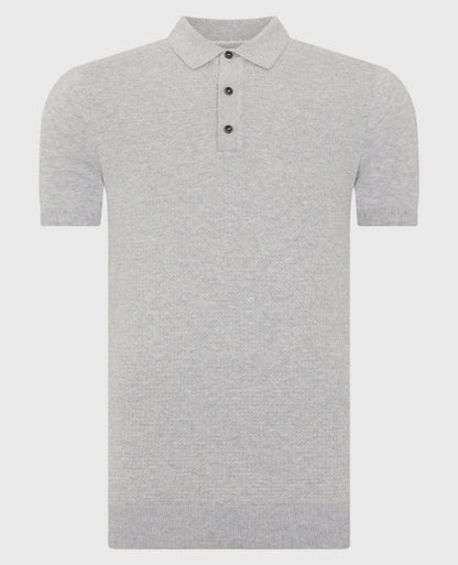 Remus Uomo Short Sleeve Knit Polo Shirt