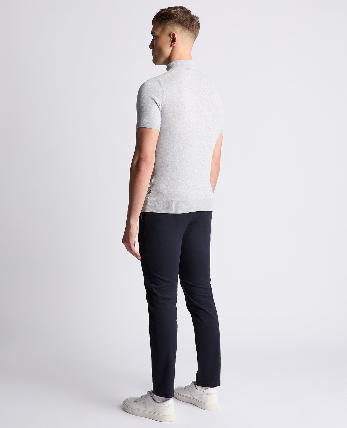 Remus Uomo Short Sleeve Knit Polo Shirt