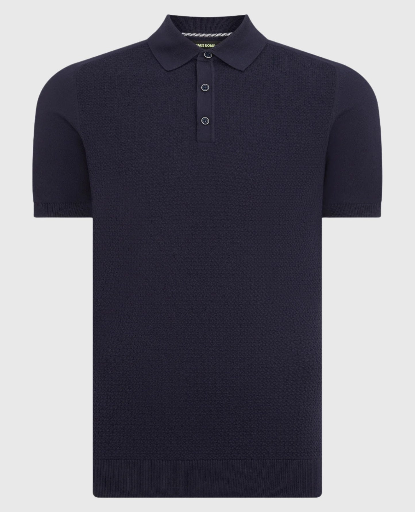 Remus Uomo Short Sleeve Knit Polo Shirt