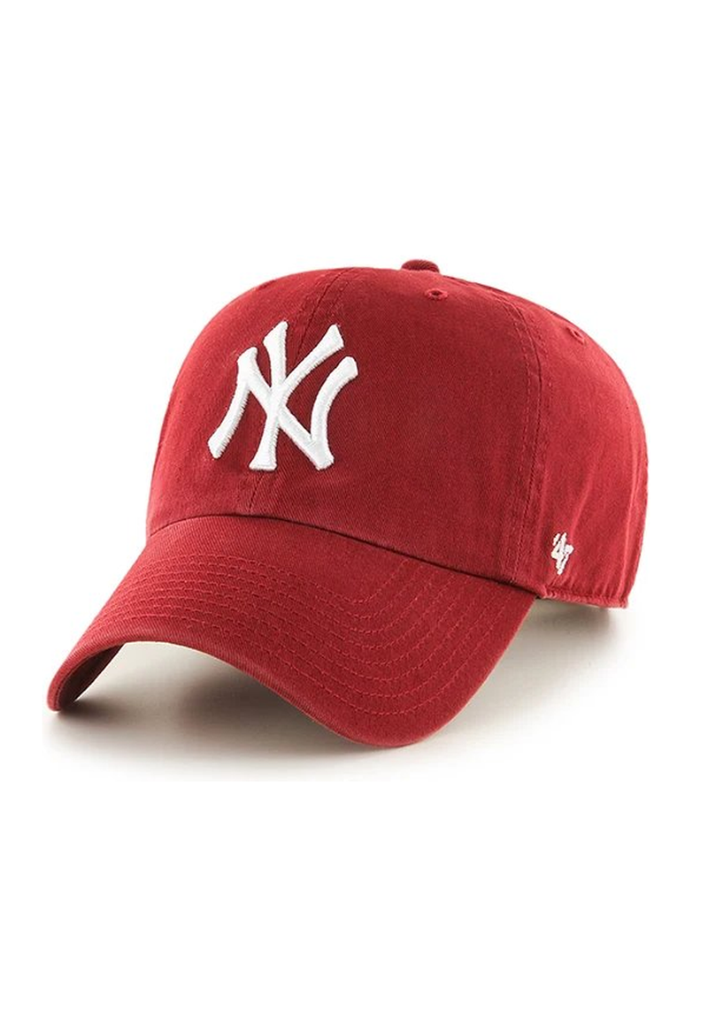 47 Brand New York Yankees Clean Up Cap – Deep Red