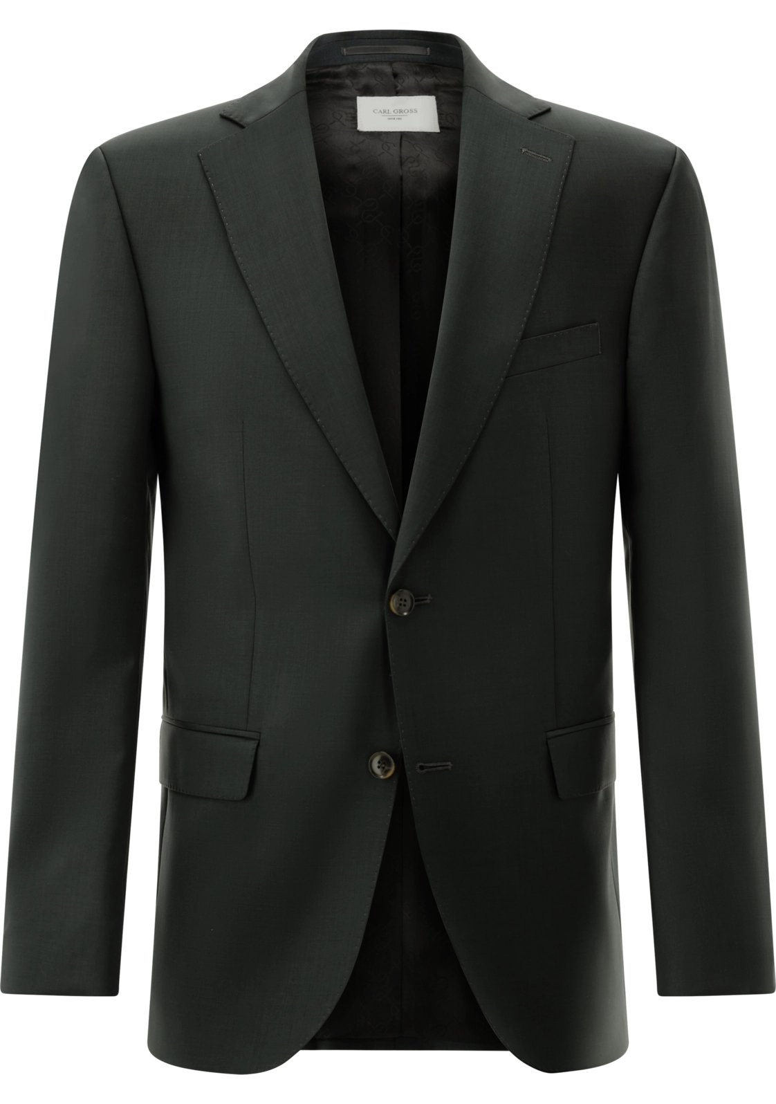 Carl Gross Simson SV Wool Suit Jacket – Dark Green