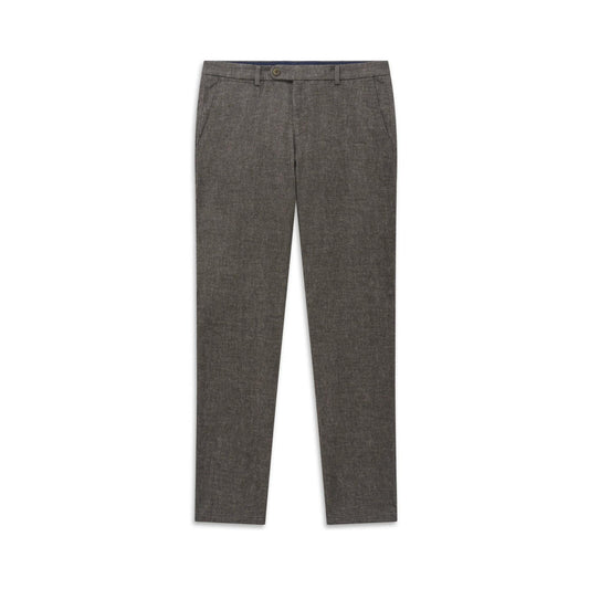 Bugatti Textured Modern Fit Trousers - Brown