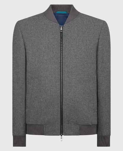 Remus Uomo Flannel Bomber Jacket
