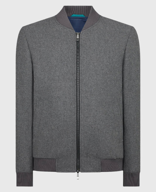 Remus Uomo Flannel Bomber Jacket