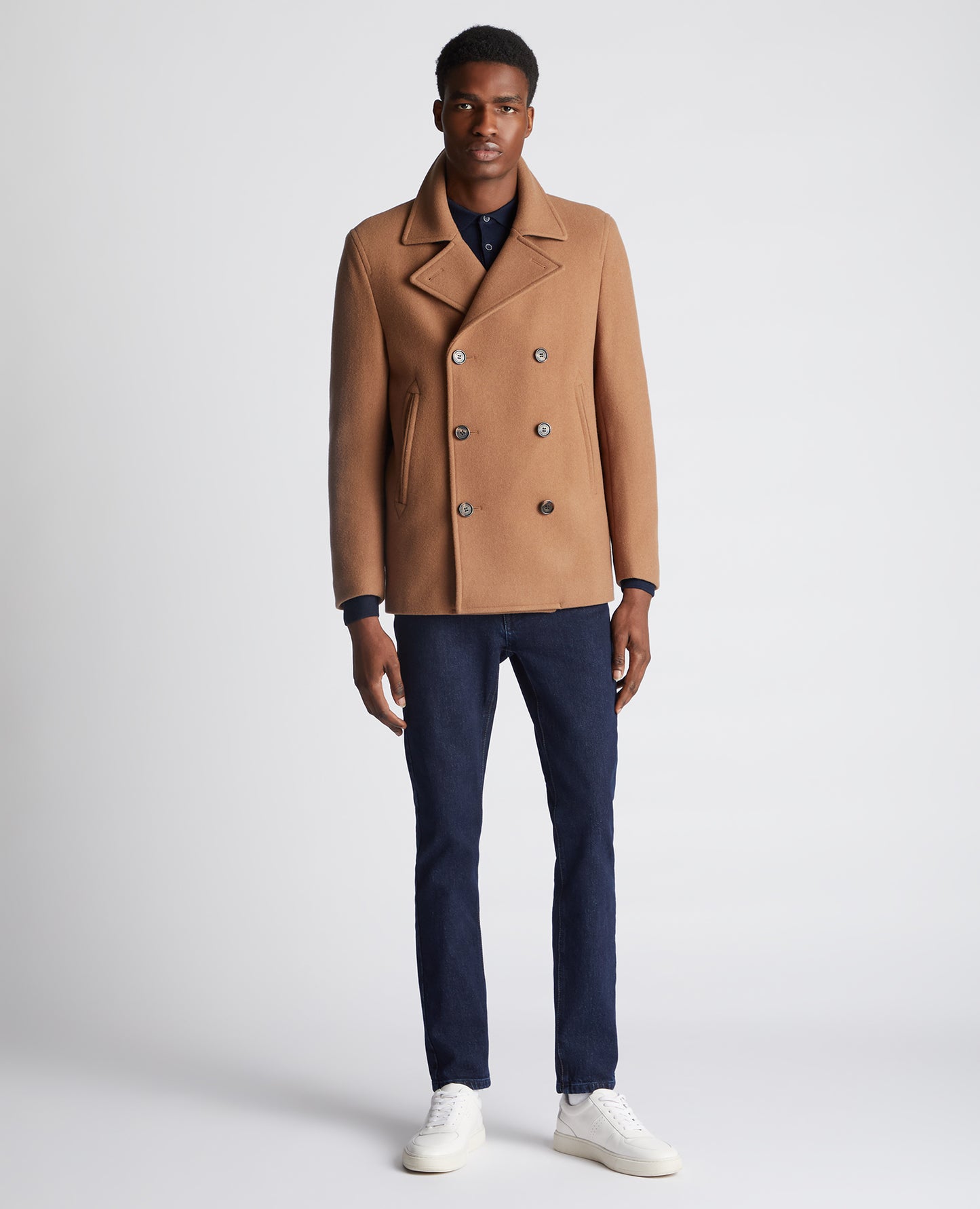 Remus Uomo Oliver Wool Peacoat