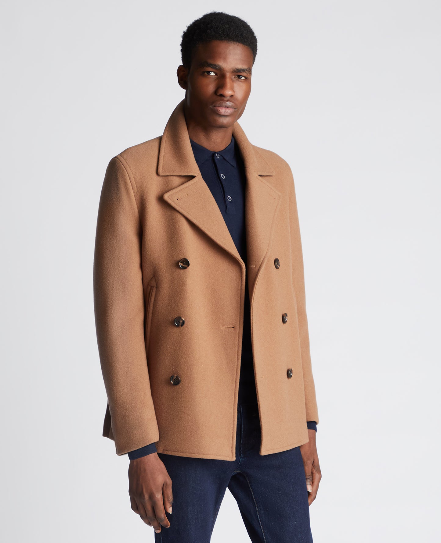 Remus Uomo Oliver Wool Peacoat