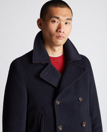 Remus Uomo Oliver Wool Peacoat
