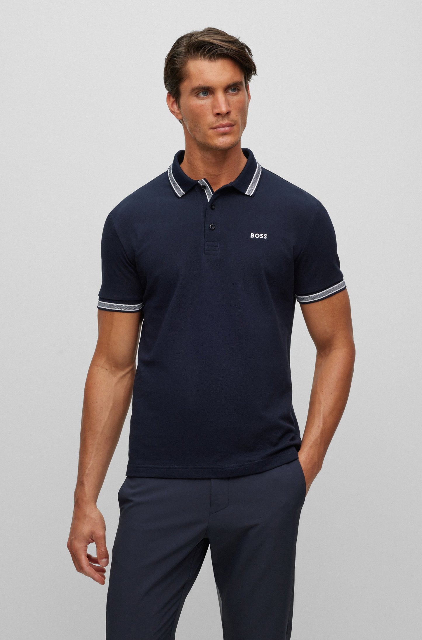 Boss Organic Cotton Polo Shirt With Logo