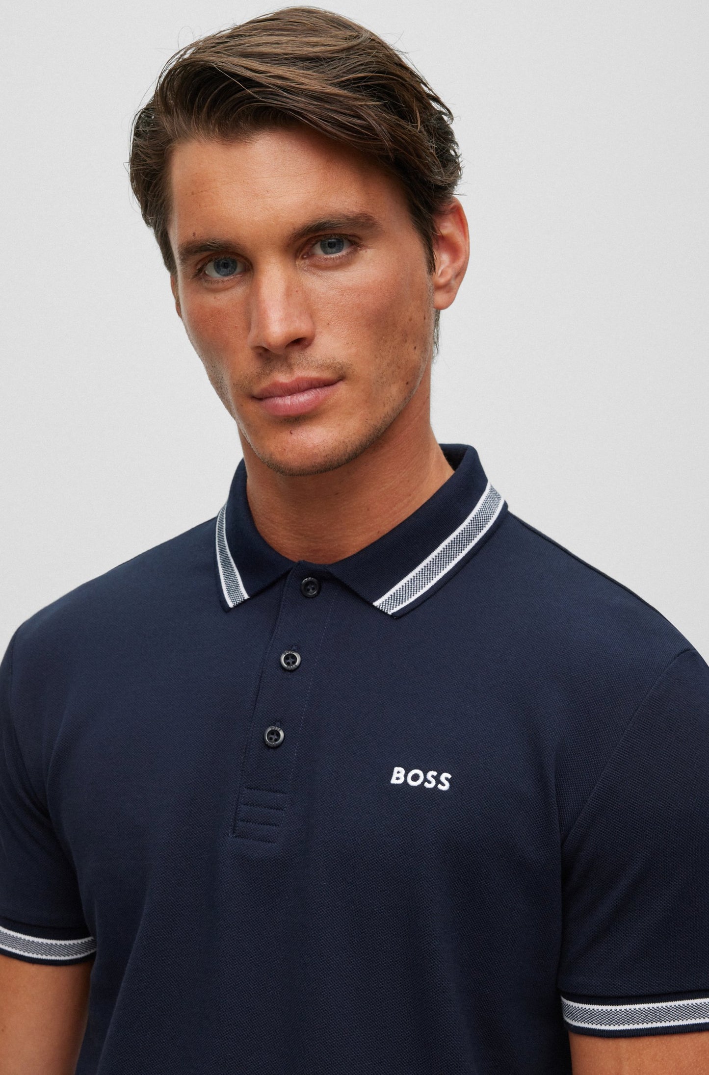 Boss Organic Cotton Polo Shirt With Logo